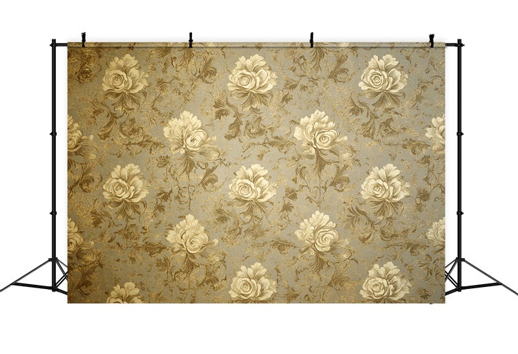 Toile de fond Années 70 Motif Élégant Rose Vintage CSH5-179
