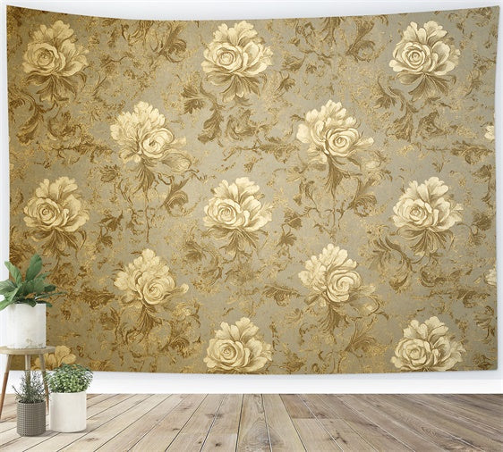 Toile de fond Années 70 Motif Élégant Rose Vintage CSH5-179