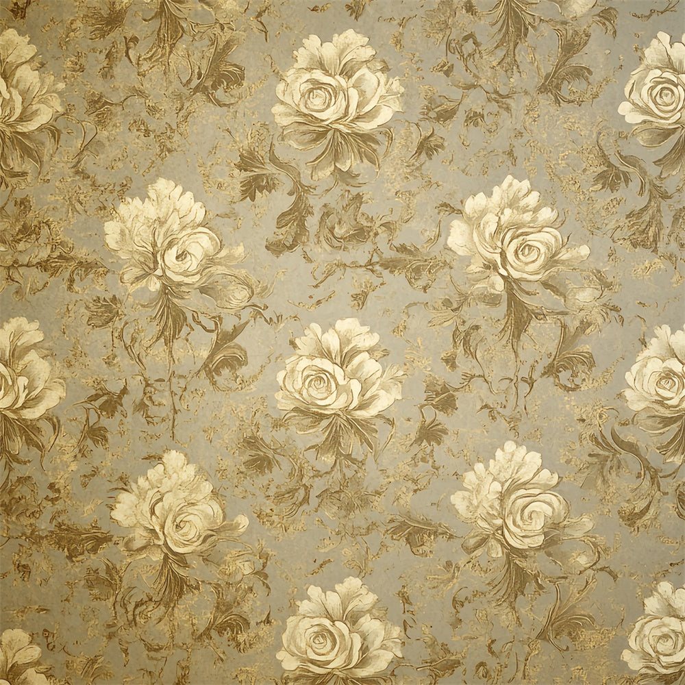 Toile de fond Années 70 Motif Élégant Rose Vintage CSH5-179