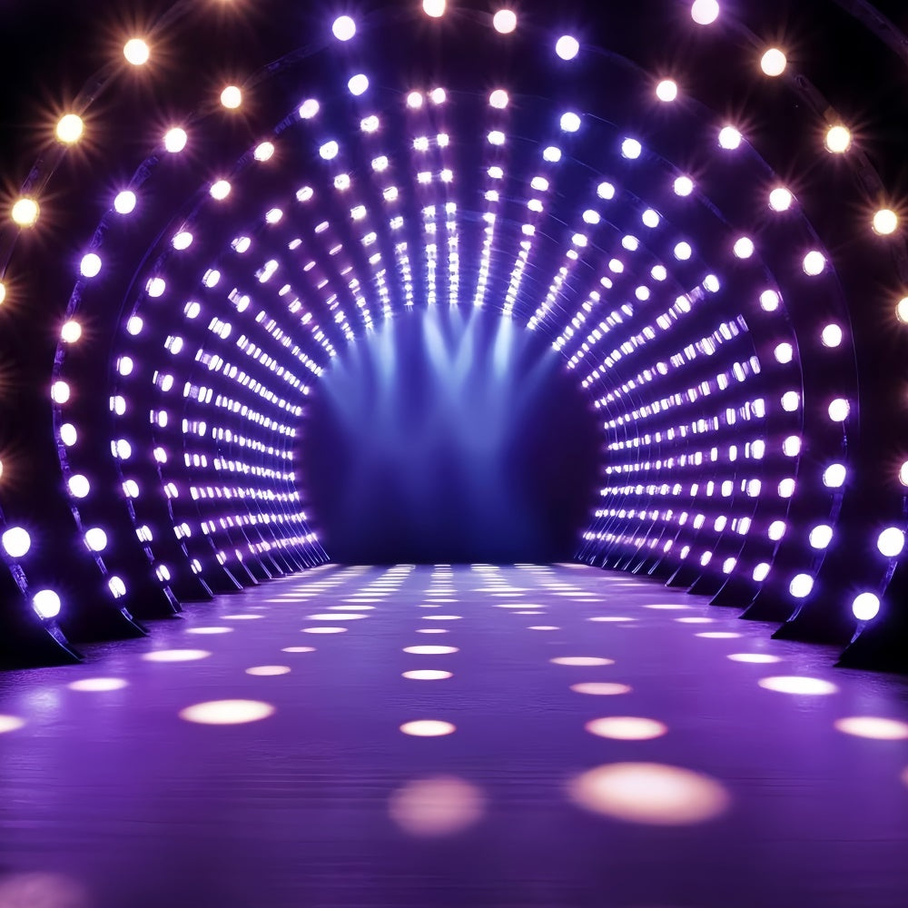 Toile de fond Années 80 Tunnel Futuriste Fête Lumineuse CSH5-185