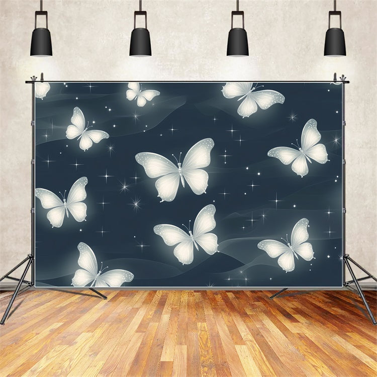 Toile de fond Années 90 Nuit Mystique Papillon Chuchotement CSH5-196