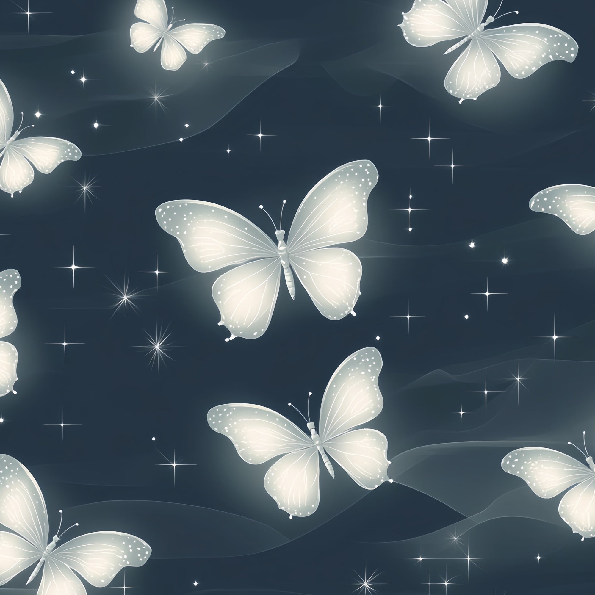 Toile de fond Années 90 Nuit Mystique Papillon Chuchotement CSH5-196