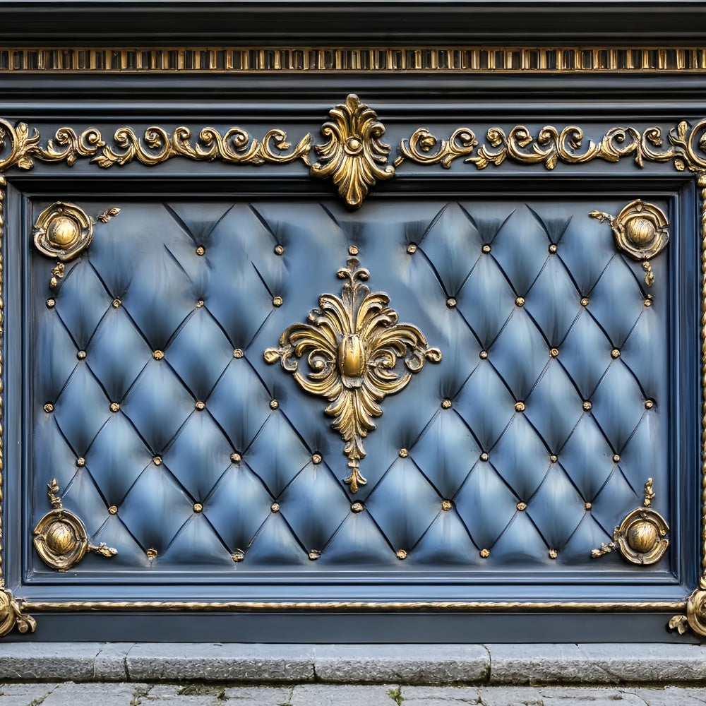 Toile de fond Photo Fête des Pères Bleu Royal Cuir CSH5-26