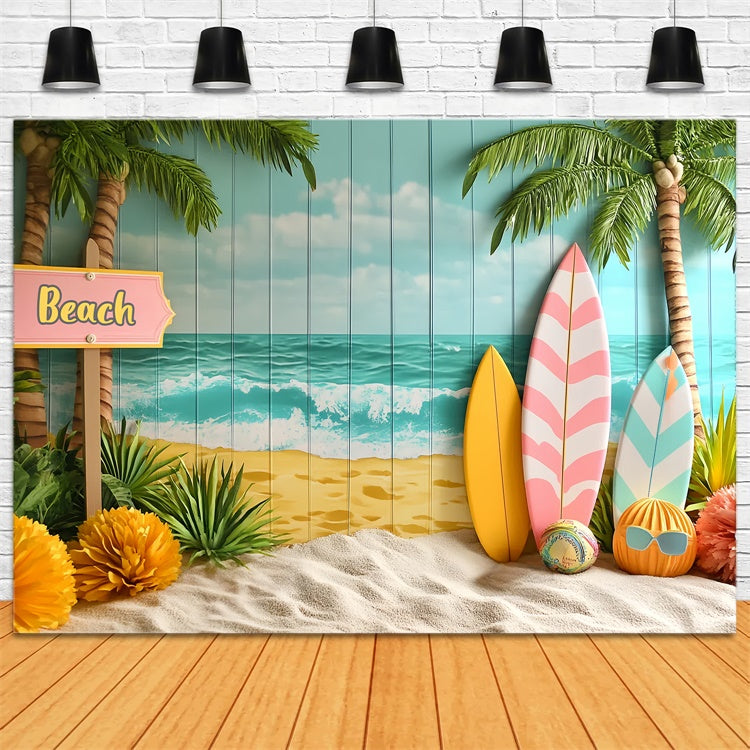 Toile de fond Photographie Enfants Sable Ensoleillé Planches CSH5-266