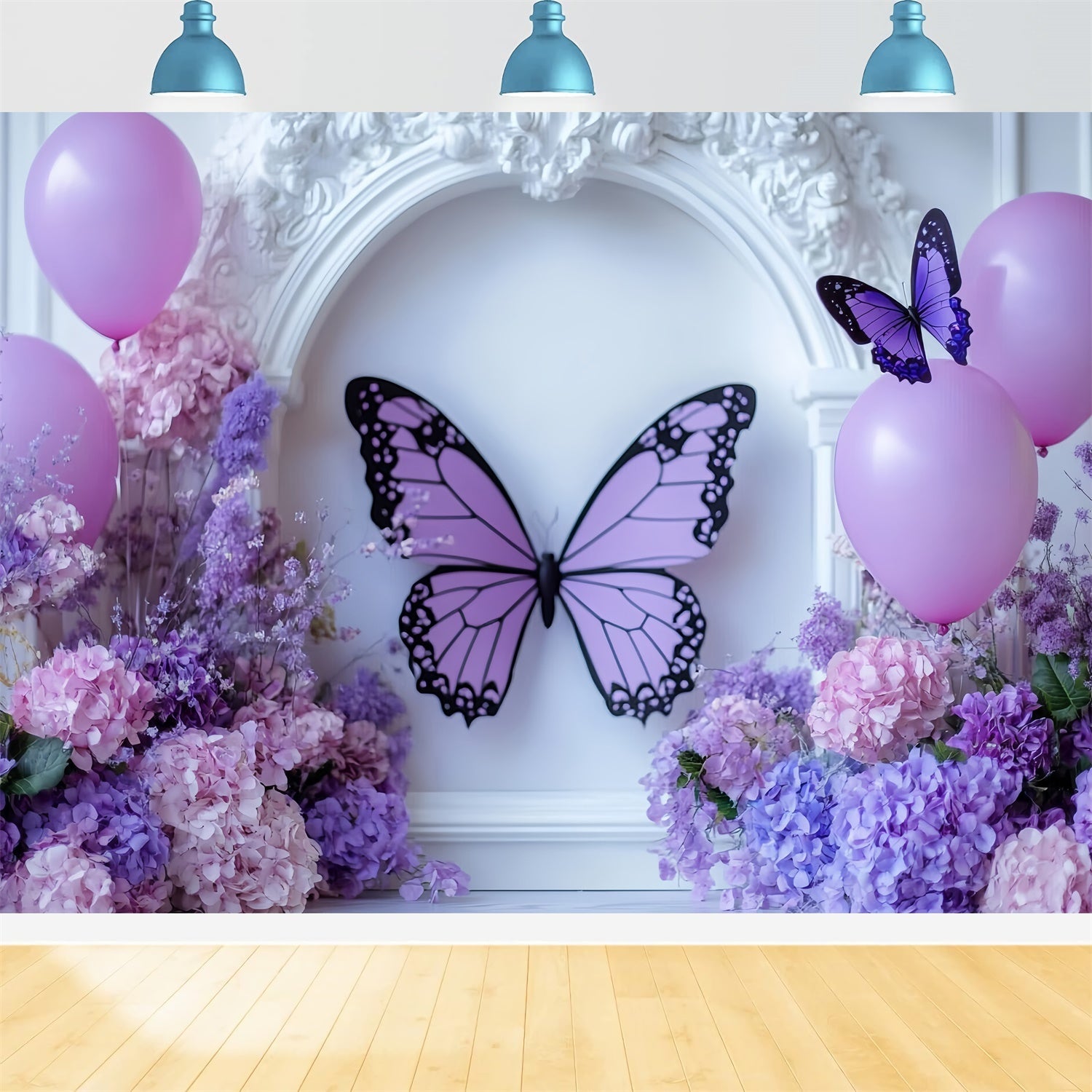 Toile de fond Papillons Élégance Pastel Papillons Enfants CSH5-277