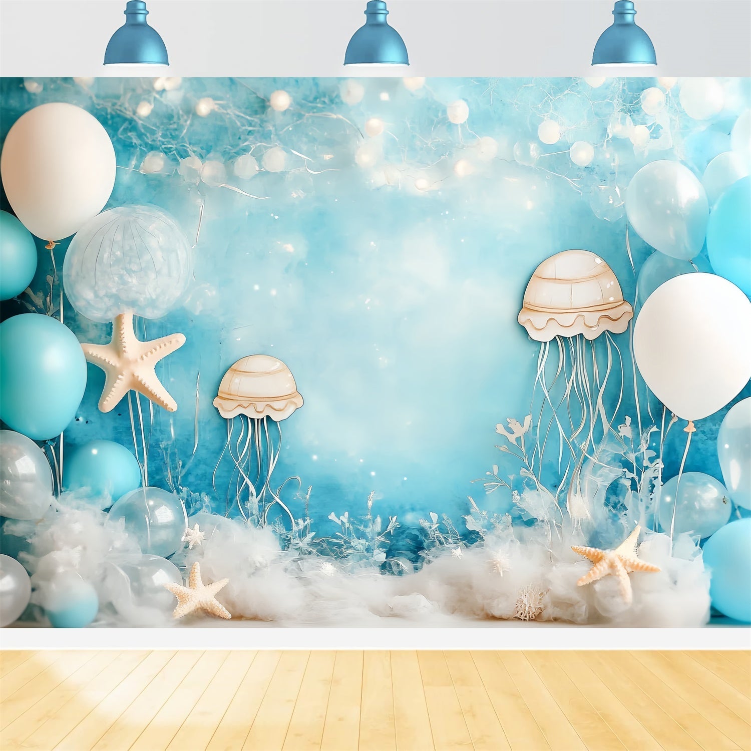 Toile de fond Enfants Ballon Méduse Rêve Océan CSH5-293