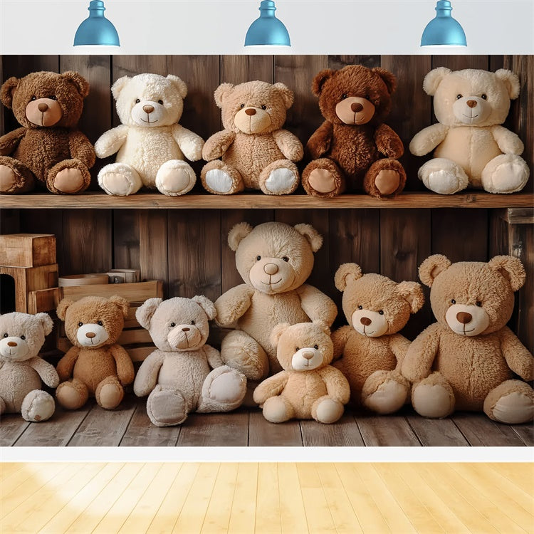 Toile de fond Photographie Enfants Ours Bois Confortable CSH5-301