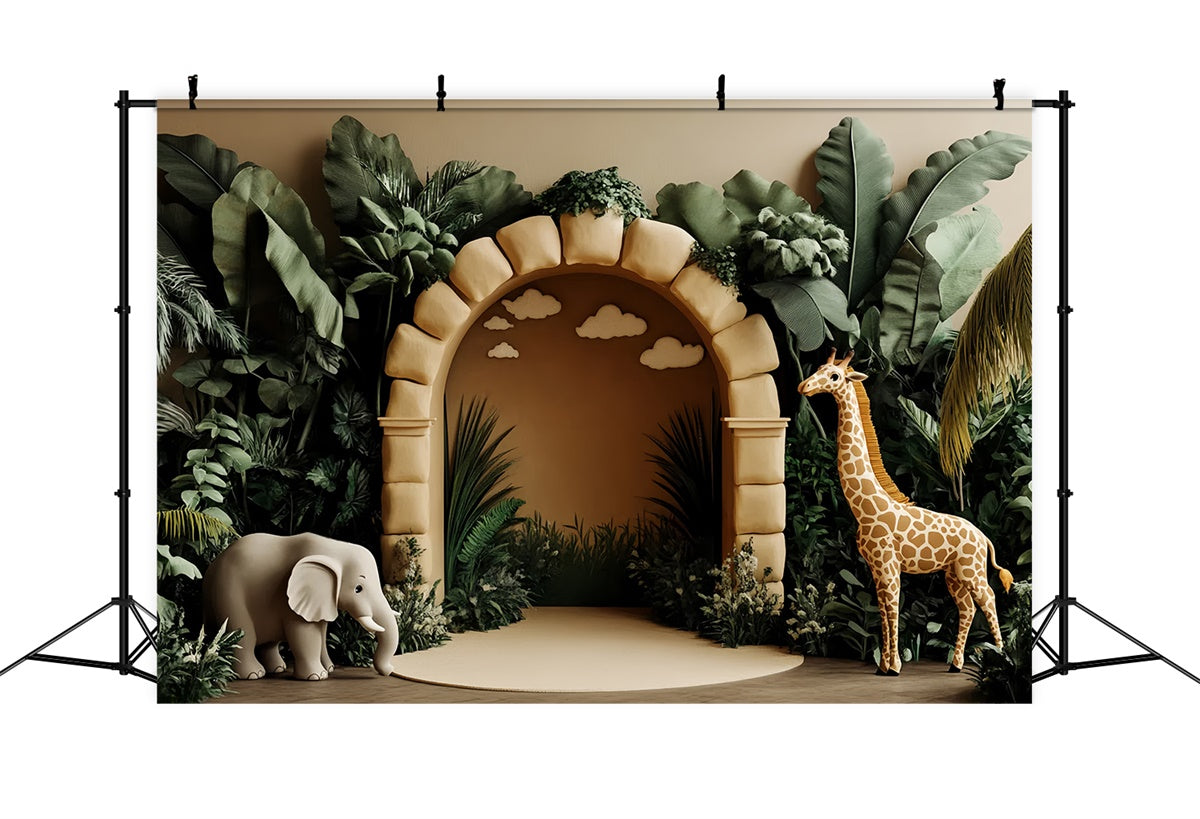 Toile de fond Photographie Enfants Arche Safari Forêt CSH5-307