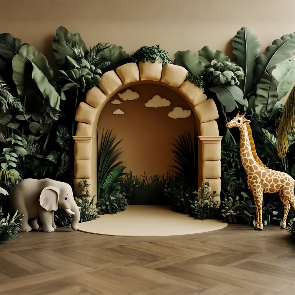 Toile de fond Photographie Enfants Arche Safari Forêt CSH5-307