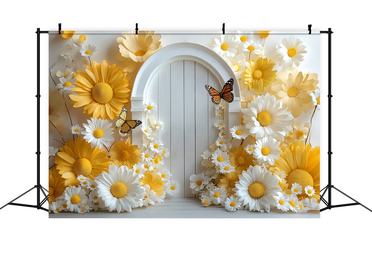 Toile de fond Enfants Porte Marguerite Jaune Délice CSH5-312