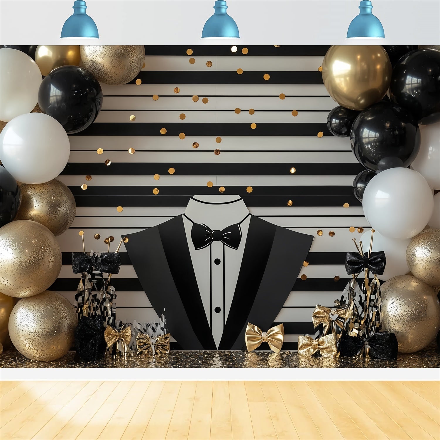 Toile de fond Fête des Pères Tuxedo Glamour Ballon CSH5-42