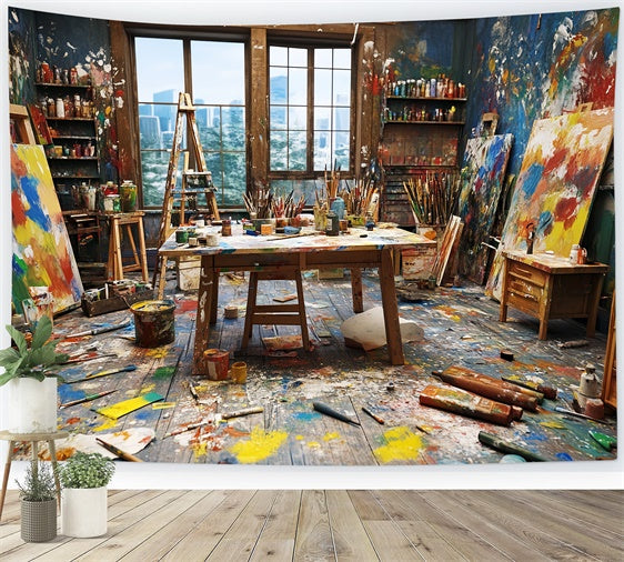 Toile de fond Fête des Pères Atelier Peinture Artistique CSH5-50