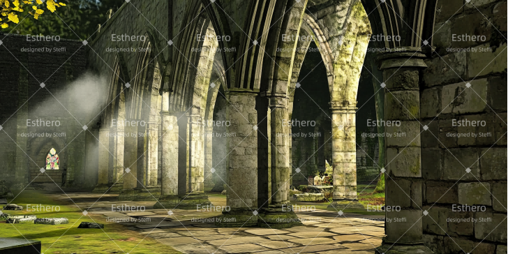 Fond de Scène Coin De Monastère CSH510-T108