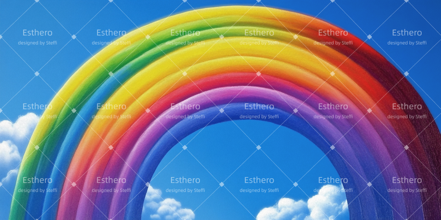 Toile de fond de Scene Ciel Arc-En-Ciel CSH510-T118