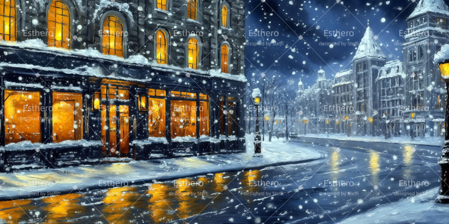 Fond de Scene Londres en Hiver CSH510-T71