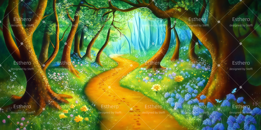 Fond de Scène Forêt De Whoville CSH511-T14