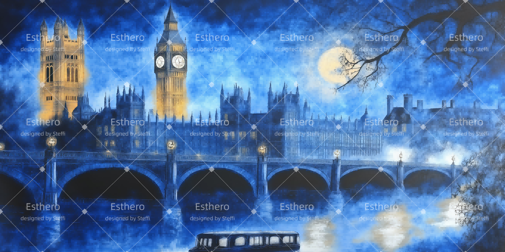 Toile de fond au Théâtre Survol De Londres CSH511-T2