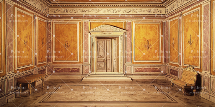 Fond de Scène Intérieur Luxueux CSH511-T34