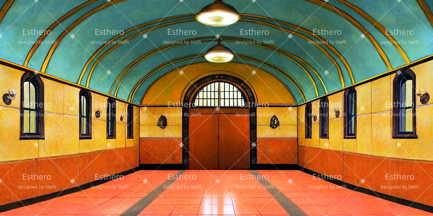 Fond de Scène Personnalisé Station Rétro CSH511-T48