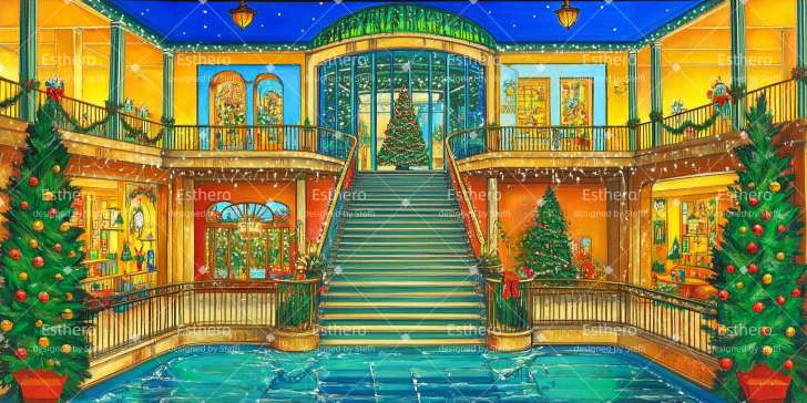 Fond de Scene Theatre Auberge De Noël CSH511-T49