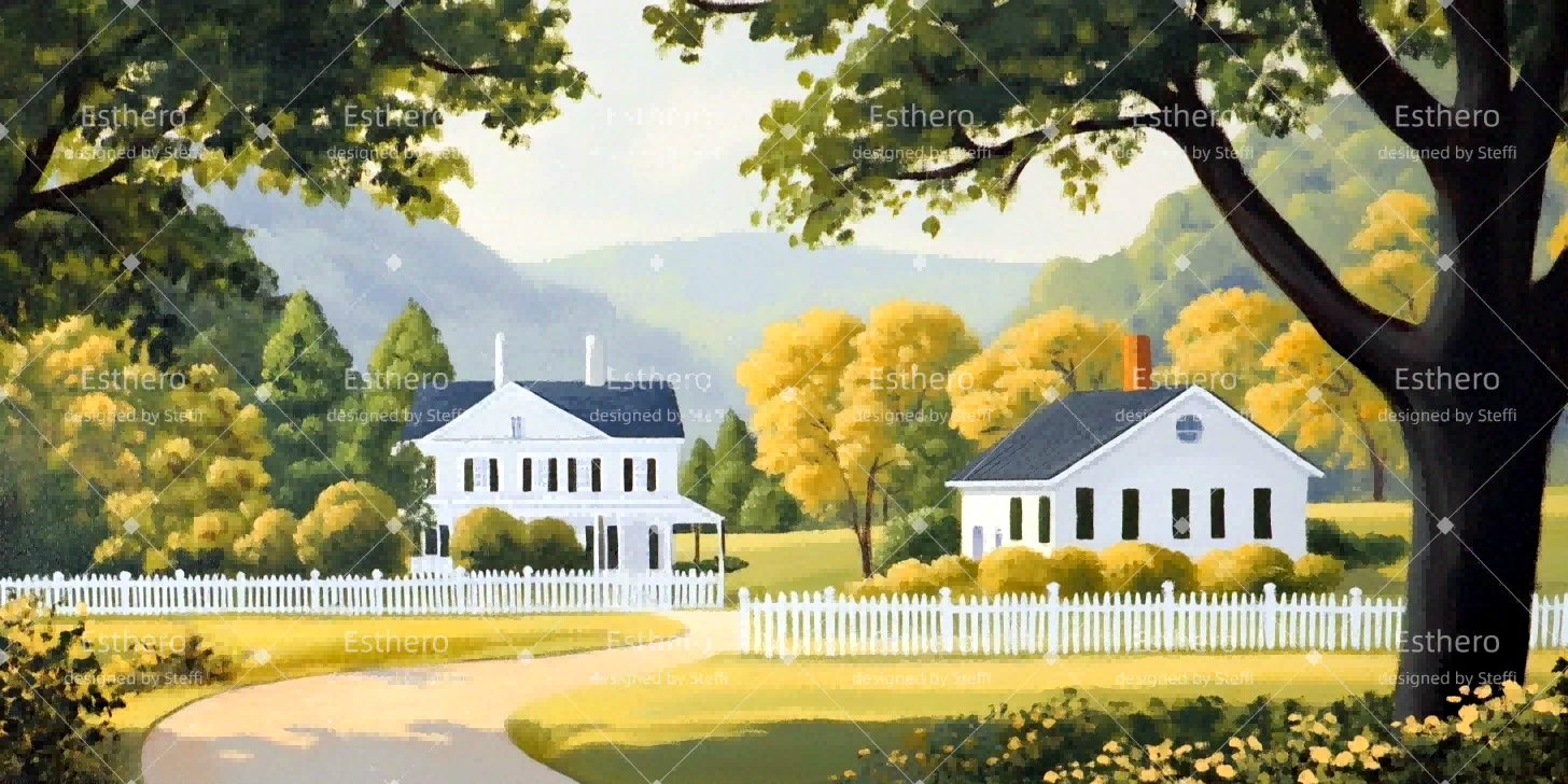 Fond de Scène Personnalisé Petite Ville De Bomont CSH511-T52