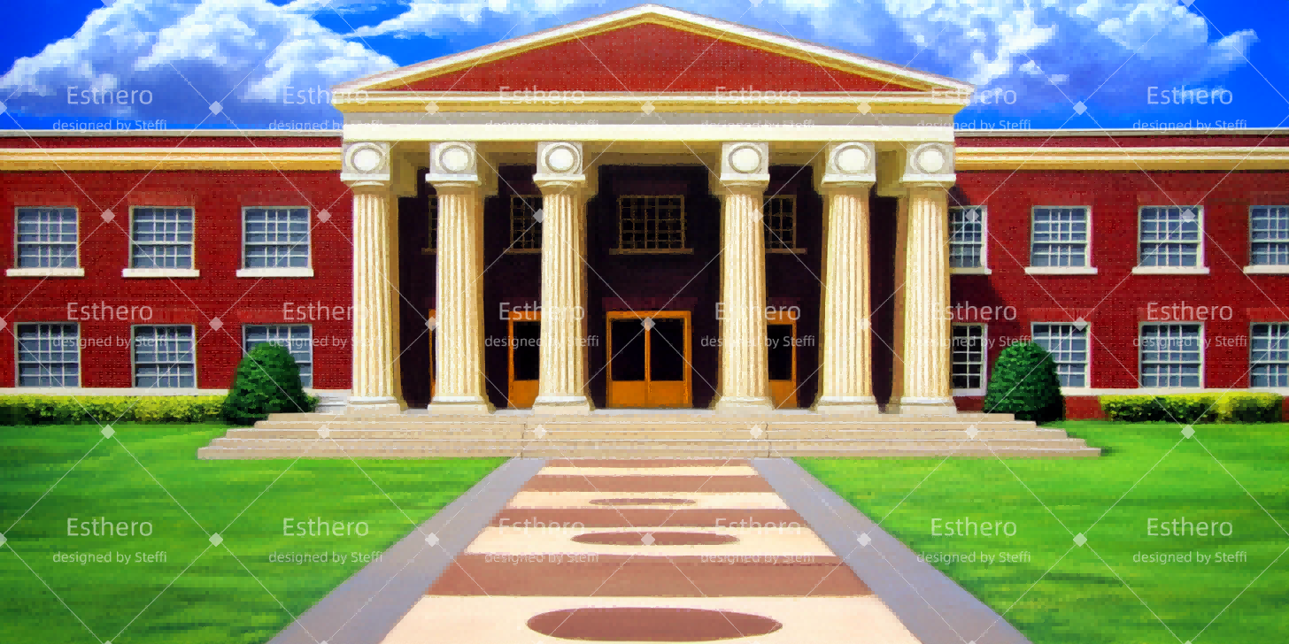 Fond de Scène Personnalisé École Rétro CSH511-T54