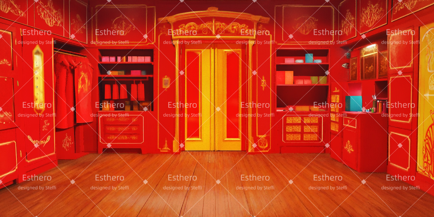 Toile de fond Theatre Magasin De Vêtements Vintage CSH511-T64