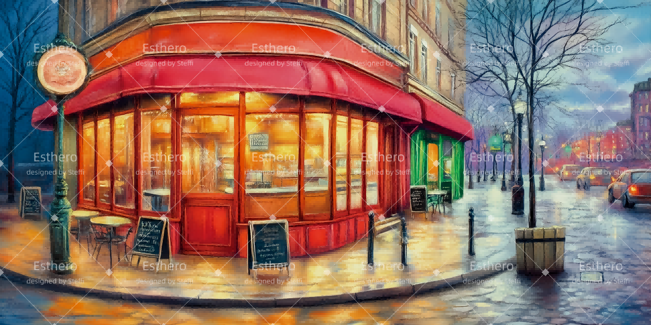 Fond de Scène Personnalisé Corner Café CSH511-T81