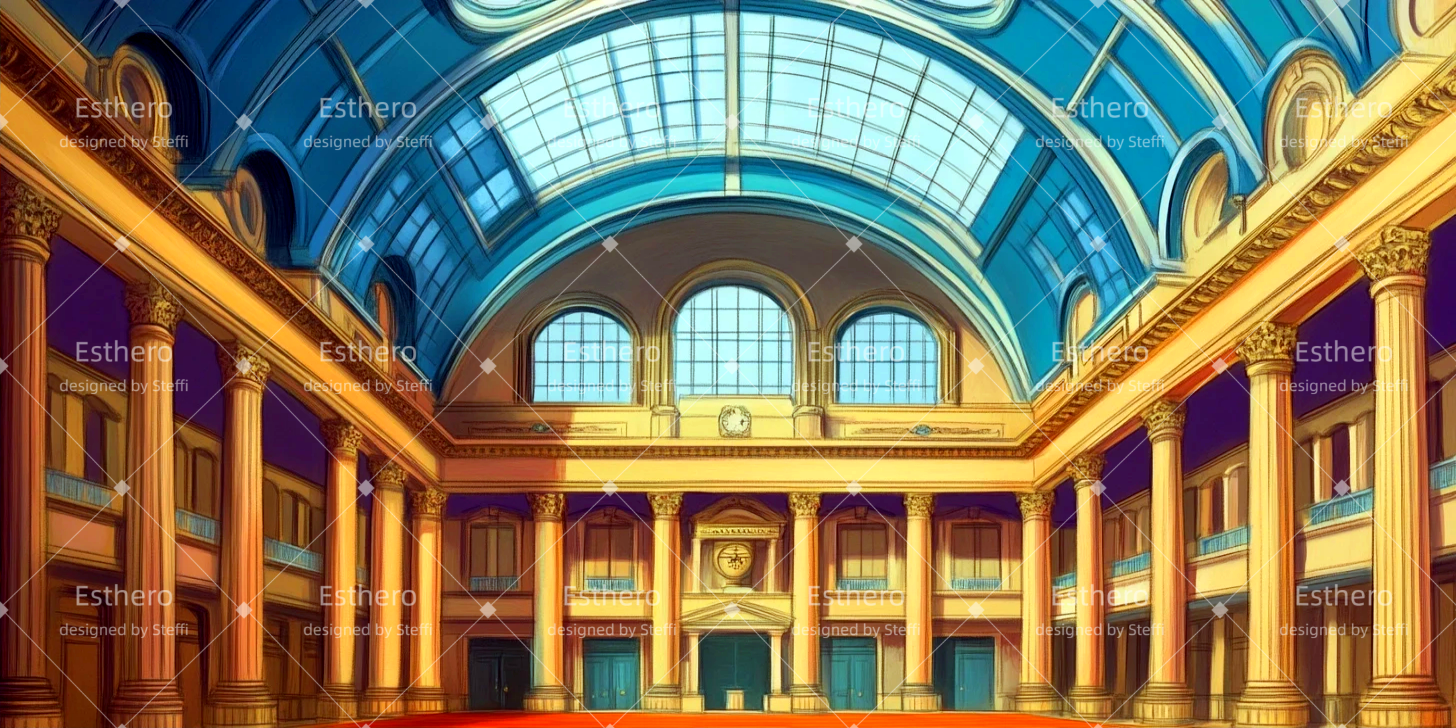 Fond de Scene Intérieur de banque vintage CSH511-T91