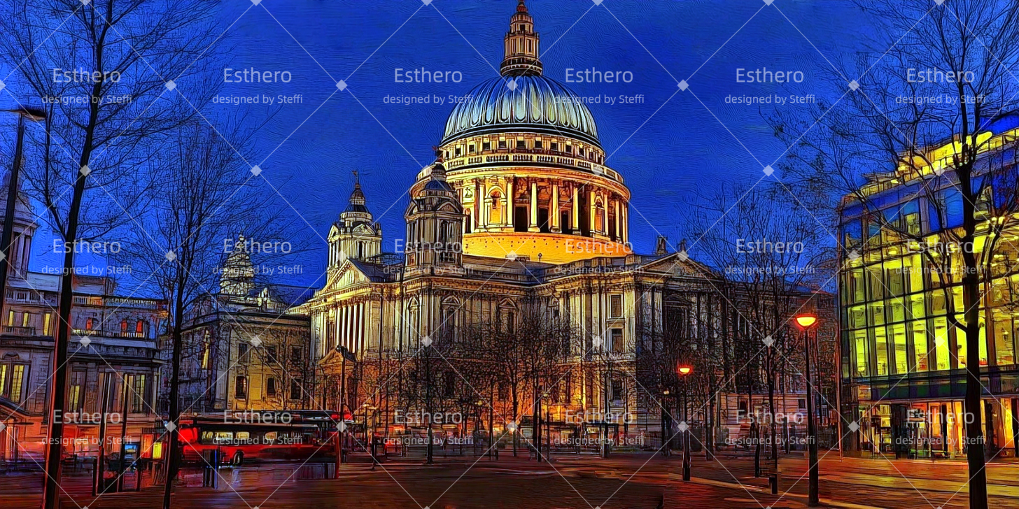 Toile de fond Theatre Place de l'église CSH511-T93