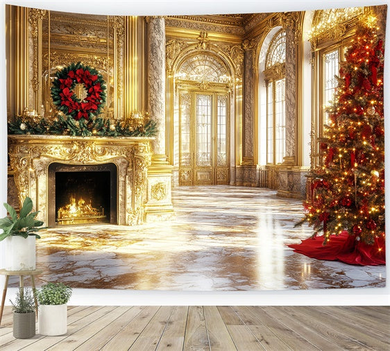 Toile de fond Vintage Noël Palais Royal Opulent CSH57-103
