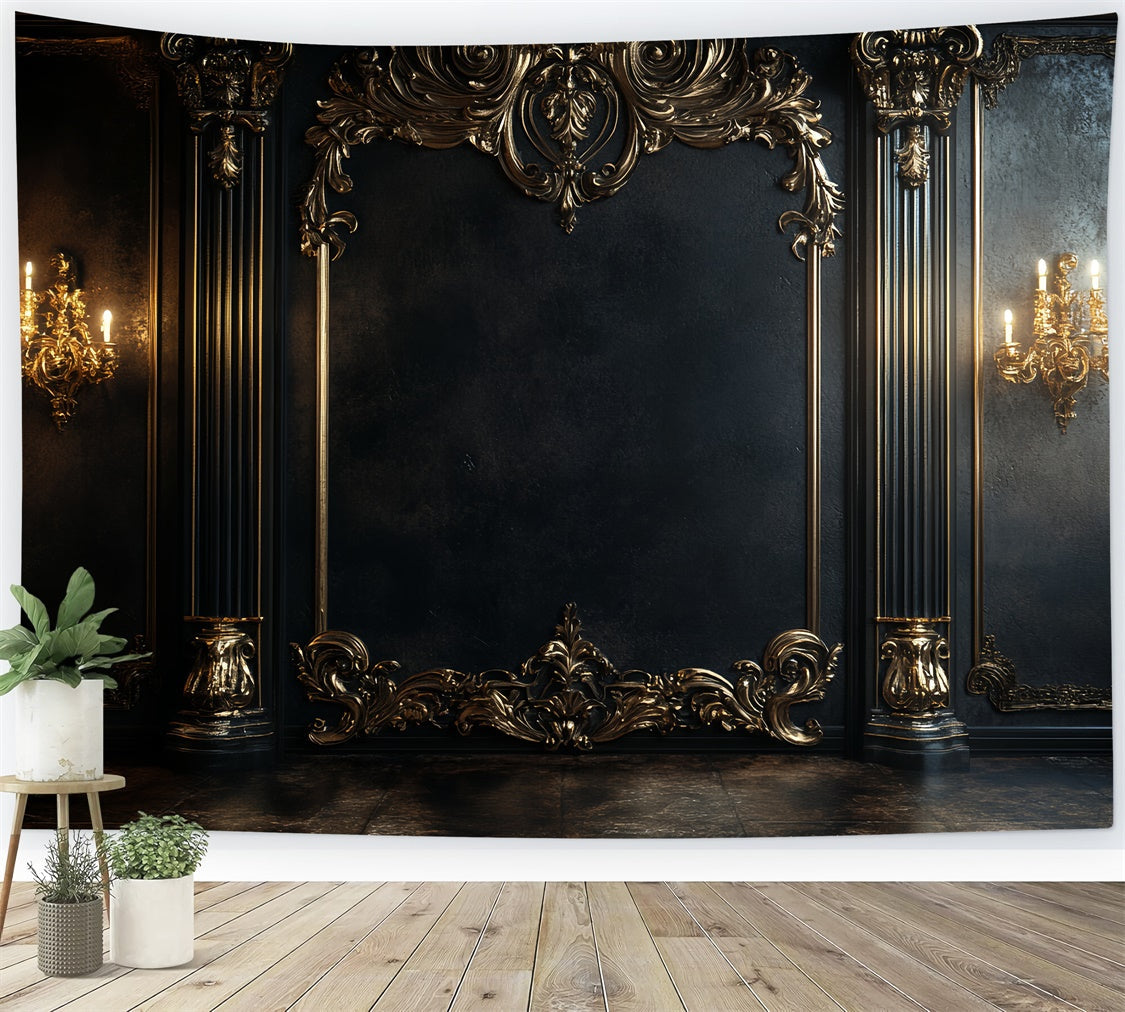 Toile de fond Vintage Mur Élégance Applique Royale CSH57-115