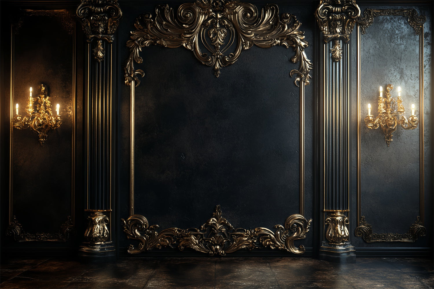 Toile de fond Vintage Mur Élégance Applique Royale CSH57-115