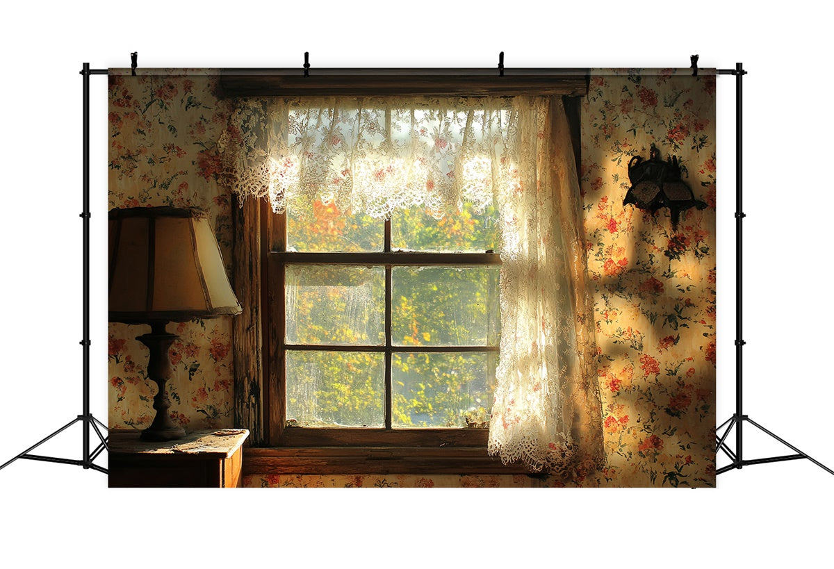 Toile de fond Vintage Studio Fenêtre Dentelle Après-midi CSH57-117