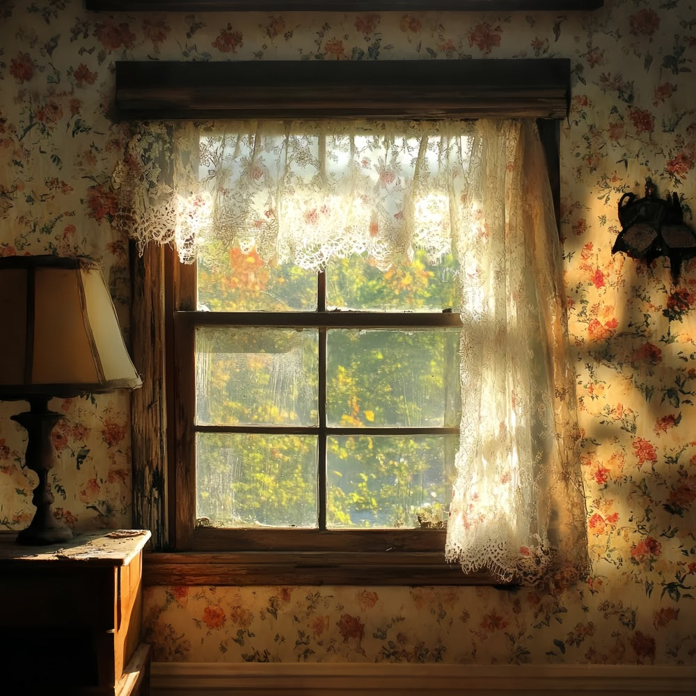 Toile de fond Vintage Studio Fenêtre Dentelle Après-midi CSH57-117