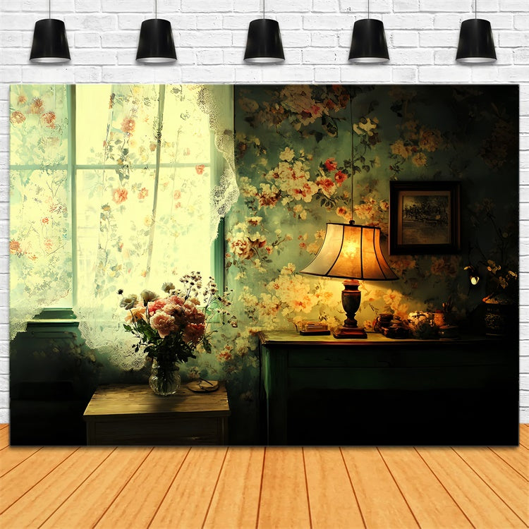 Toile de fond Vintage Classique Soirée Florale CSH57-118