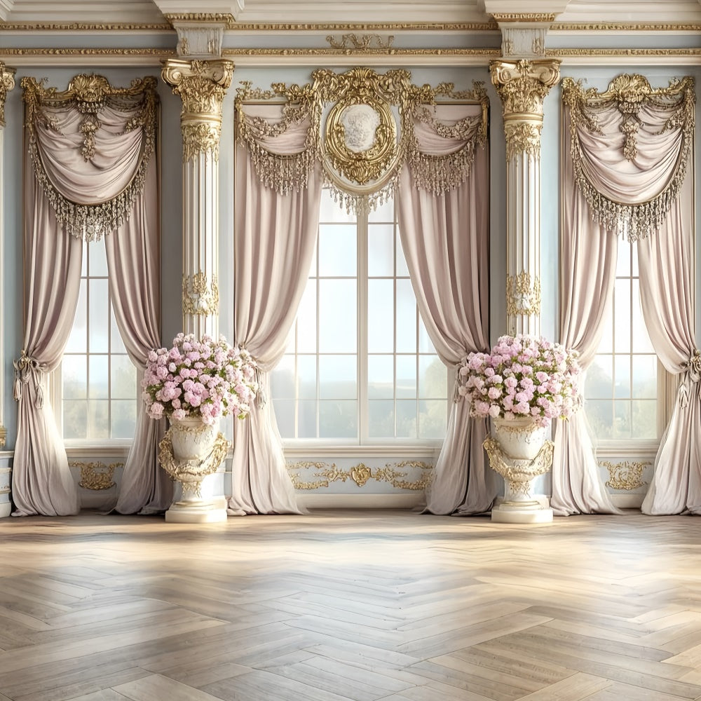 Toile de fond Vintage Photo Salle Bal Pastel Rococo CSH57-128