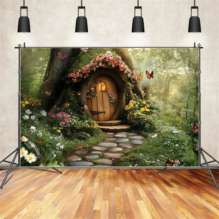 Toile de fond Forêt Conte Arbre Enchanté Cottage CSH57-159