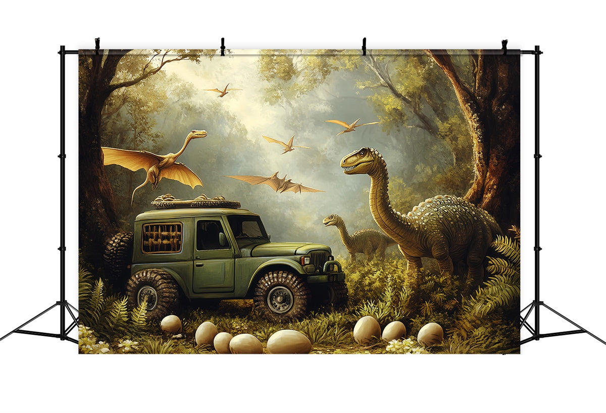 Toile de fond Forêt Jungle Ancienne Expédition CSH57-166