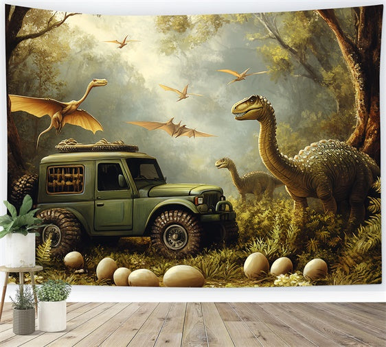 Toile de fond Forêt Jungle Ancienne Expédition CSH57-166