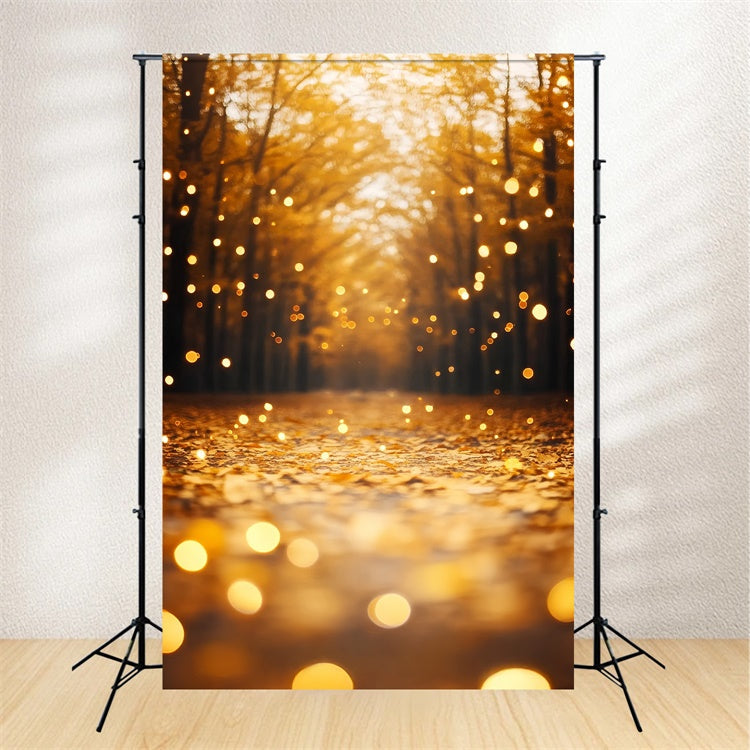 Toile de fond Automne Forêt Feuilles Radiance Chemin CSH57-181