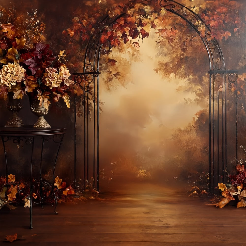 Toile de fond Photo Automne Romance Arceau Fer CSH57-185