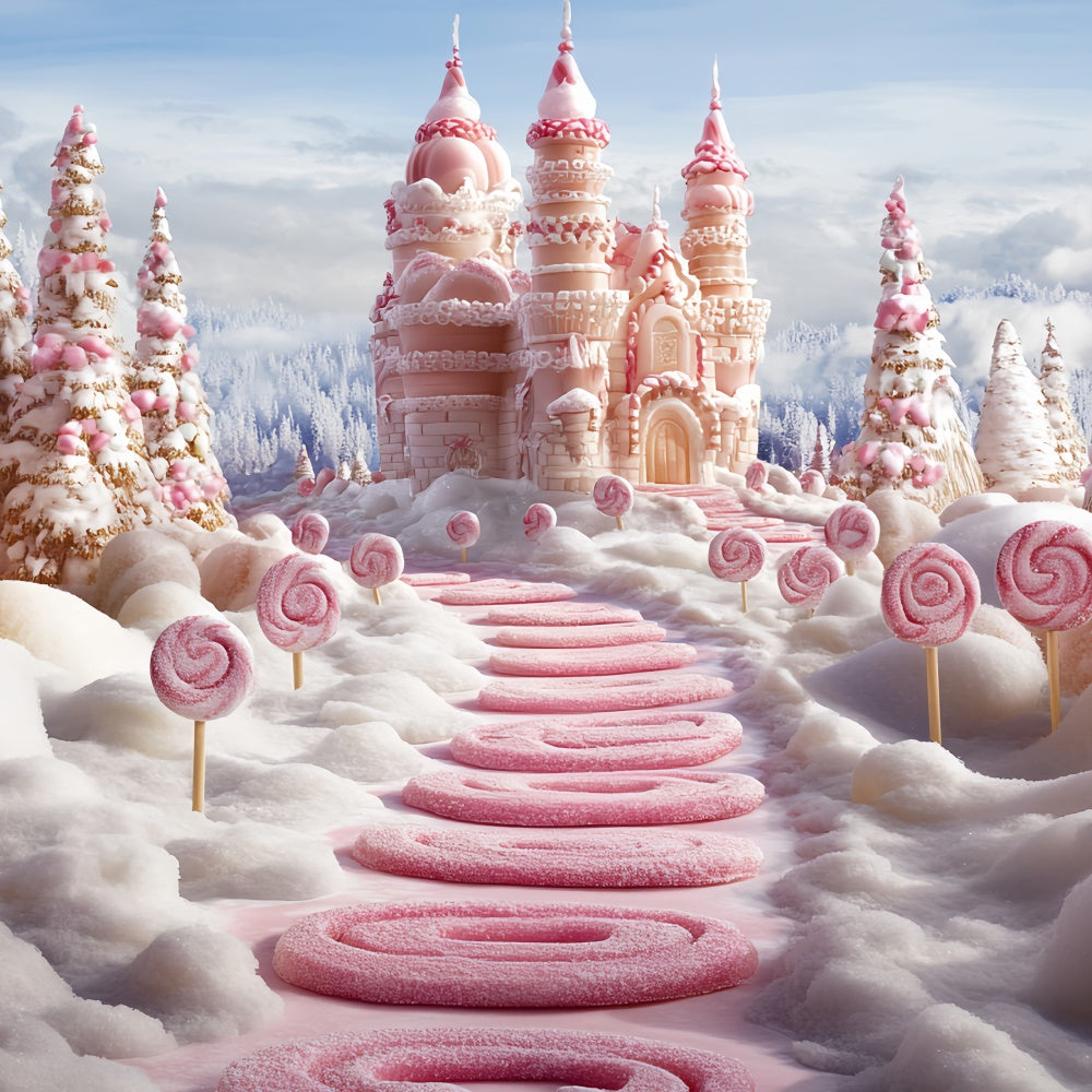 Toile de fond Hiver Château d’Hiver Sucre d’Orge CSH57-208
