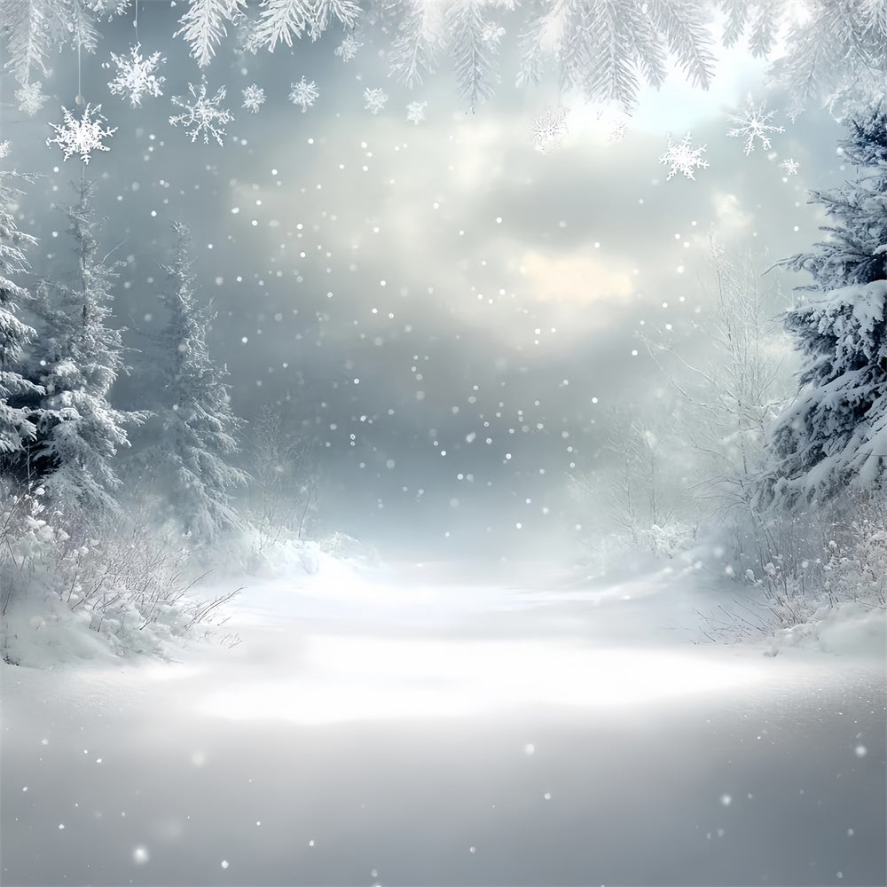 Toile de fond Hiver Brume Silencieuse de Neige CSH57-210
