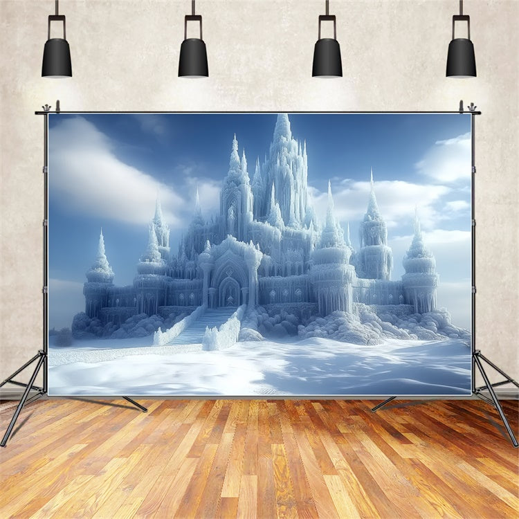 Toile de fond Hiver Citadelle du Trône Gelé CSH57-220