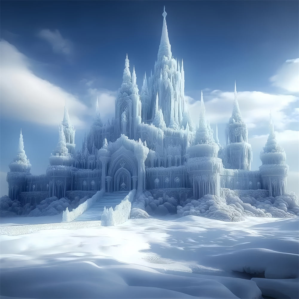 Toile de fond Hiver Citadelle du Trône Gelé CSH57-220