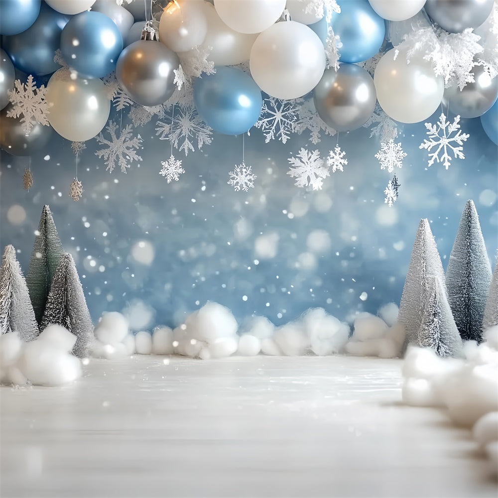 Toile de fond Hiver Arche de Ballons Joie de Neige CSH57-227