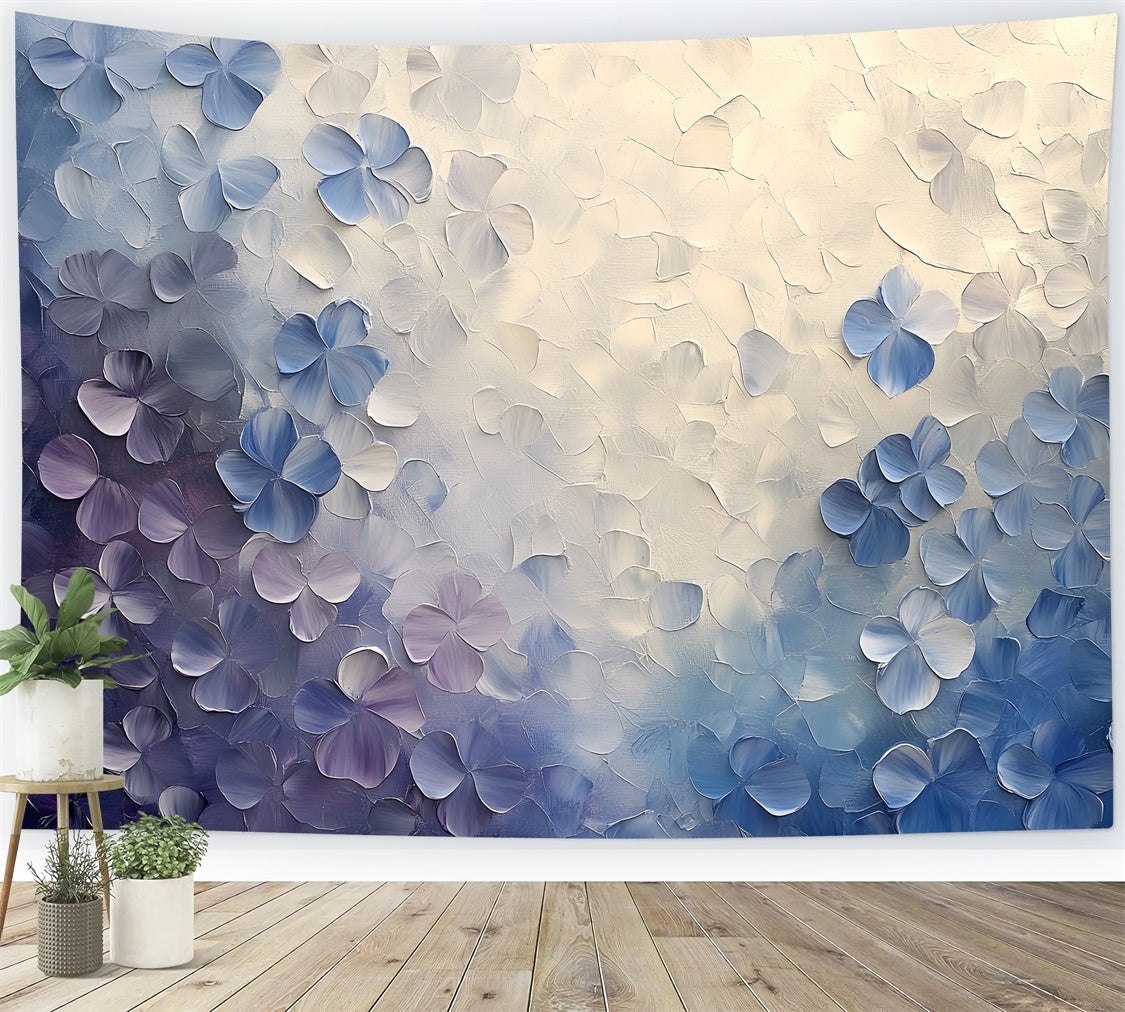 Toile de fond Photographie Beaux-Arts Murmure Pétales Bleues CSH57-252