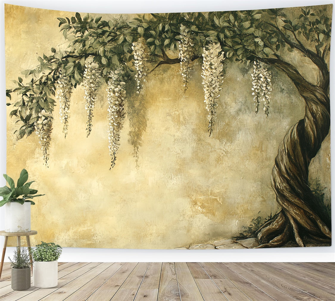 Toile de fond Artistique Fleurs Suspendues Antique Drap CSH57-268