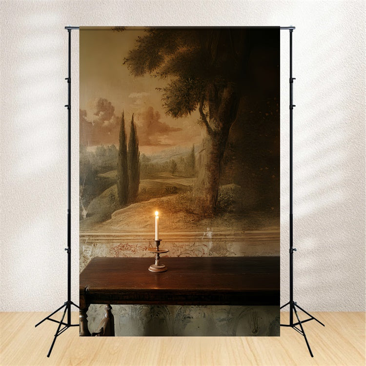 Toile de fond Artistique Mur Souvenir Bougie Drap CSH57-273